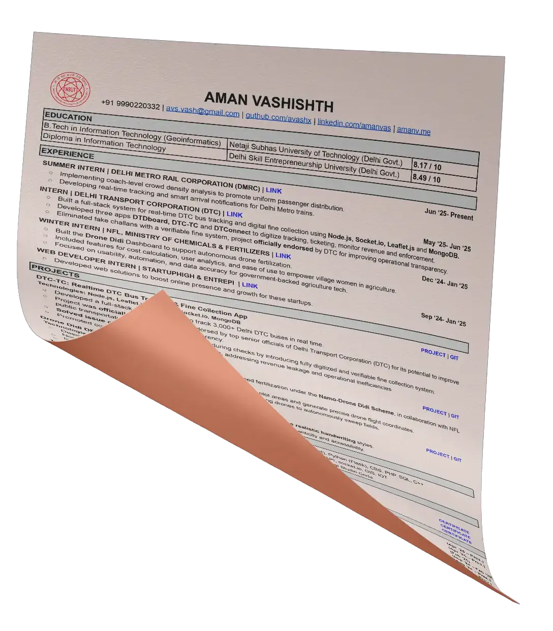 Resume Page 3